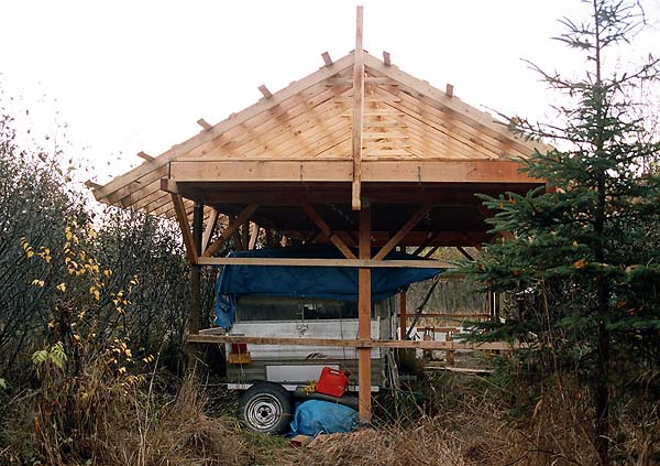 13. Rear View of Structure Ready for Tin