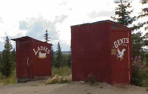 Outhouses in Chicken, AK